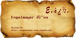 Engelmayer Éva névjegykártya